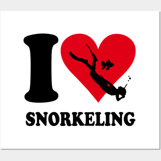 Love snorkel Posters and Art